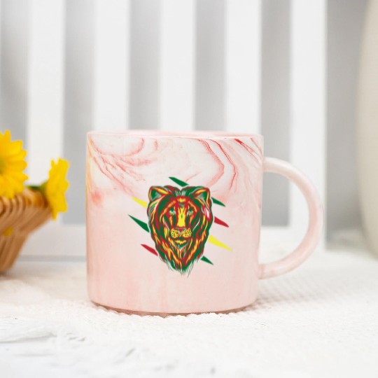 African American History Lion Marble Mugs