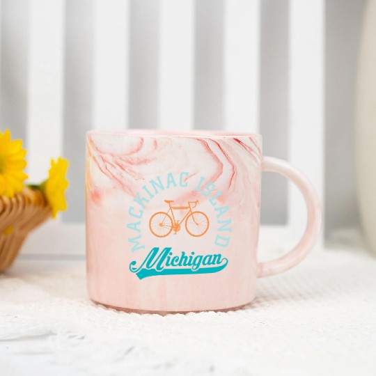 Mackinac Island Mi Souvenir Marble Mugs