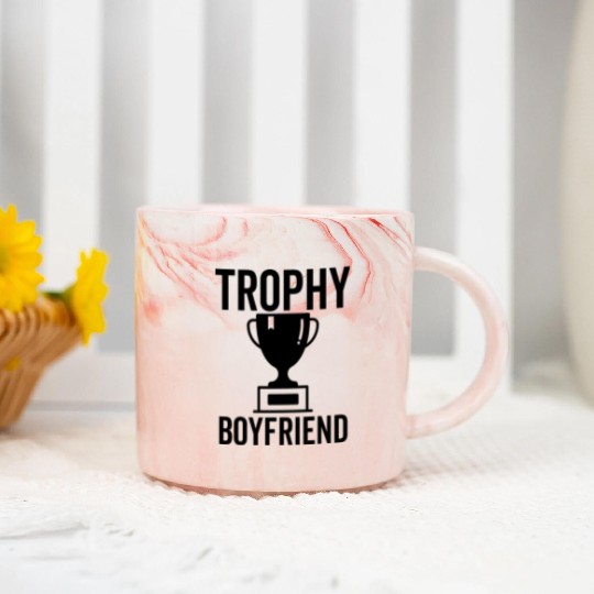Trophy Boyfriend Marble Mugs