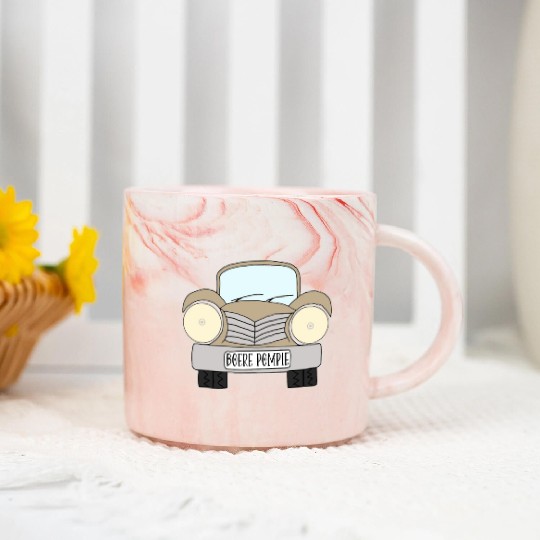 Old Car Khaki Boere Pompie Afrikaans Marble Mugs
