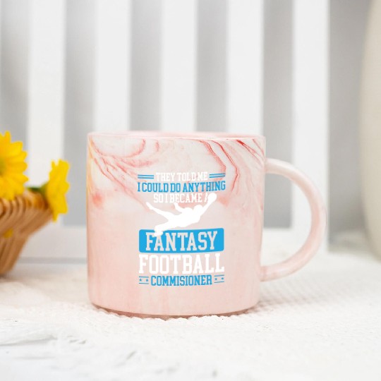 Fantasy Football Commissioner Championship Team Marble Mugs