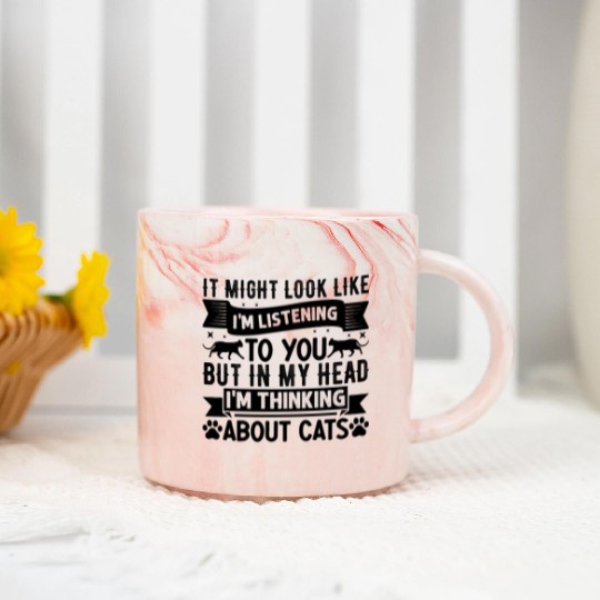 Cat Lover Cat Owner I But in my head I'm thinking Marble Mugs