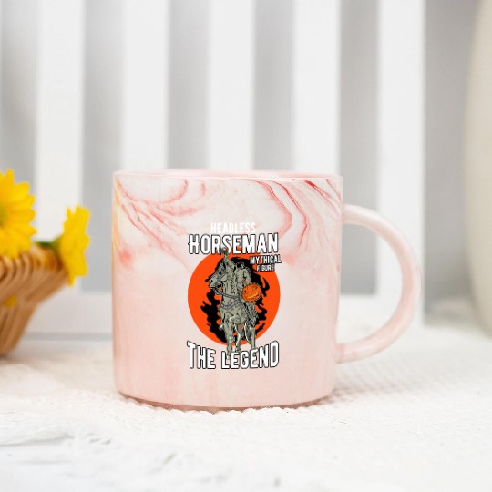 Headless Horseman Halloween Marble Mugs, Halloween Party