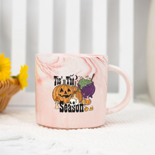 Fun Halloween Designs Tis the Season Marble Mugs