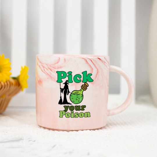 Pick your poison Marble Mugs