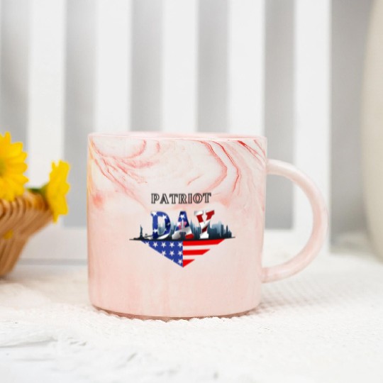 Patriot Day 9.11 Marble Mugs