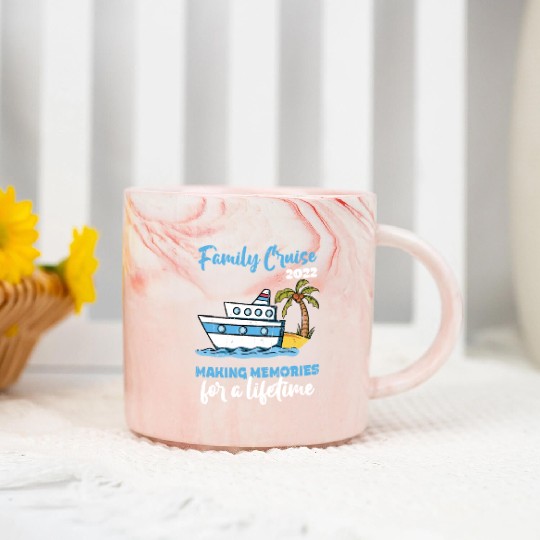 Family Cruise 2022 Making Memories for a Lifetime Marble Mugs