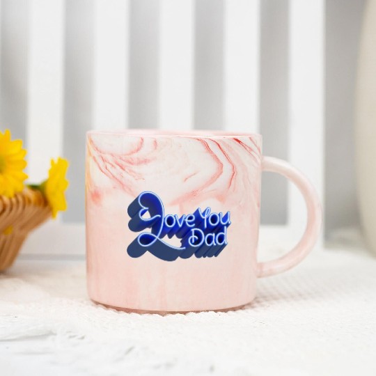 Love you dad Marble Mugs