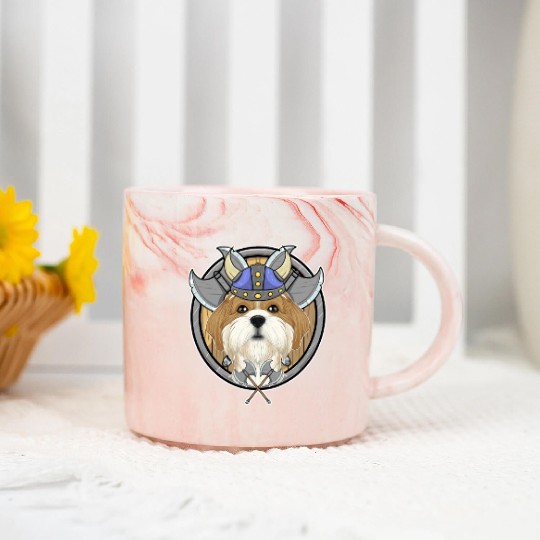 Shih Tzu I Valhalla I Viking Marble Mugs