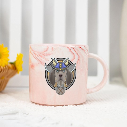 Weimaraner I Valhalla I Viking Marble Mugs