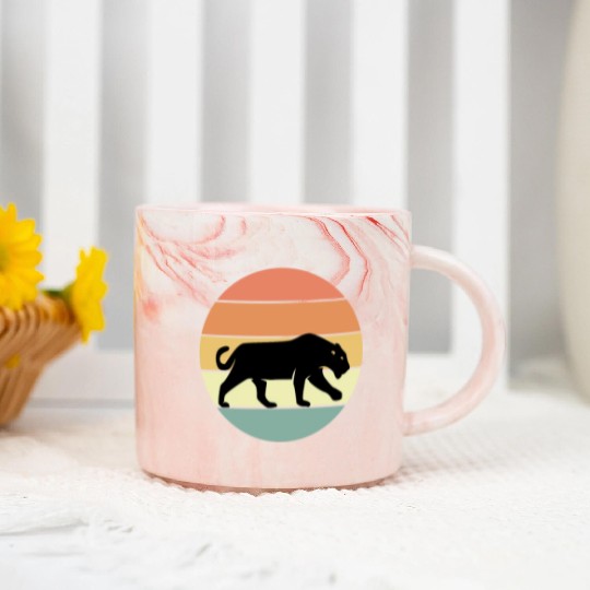 Black Panther Marble Mugs