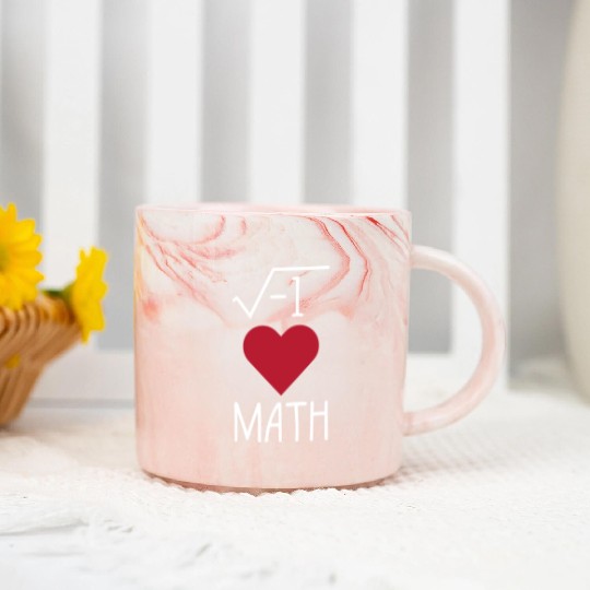 Funny I Love Math Marble Mugs