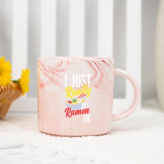 I Just Really Like Ramen Ok Funny Ramen Lover Gift Marble Mugs