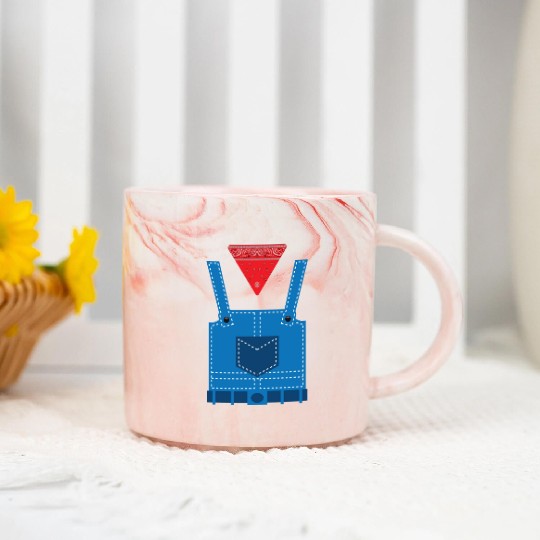 Farmer Costume Redneck Farm Barnyard Farming Gift Marble Mugs