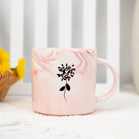 flower plant icon Marble Mugs