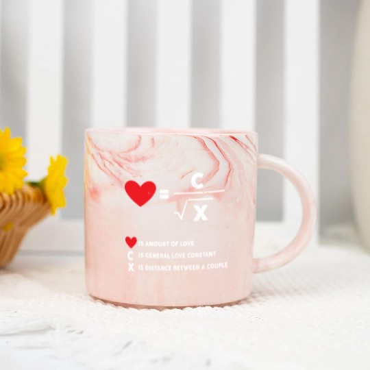amount of love math Marble Mugs