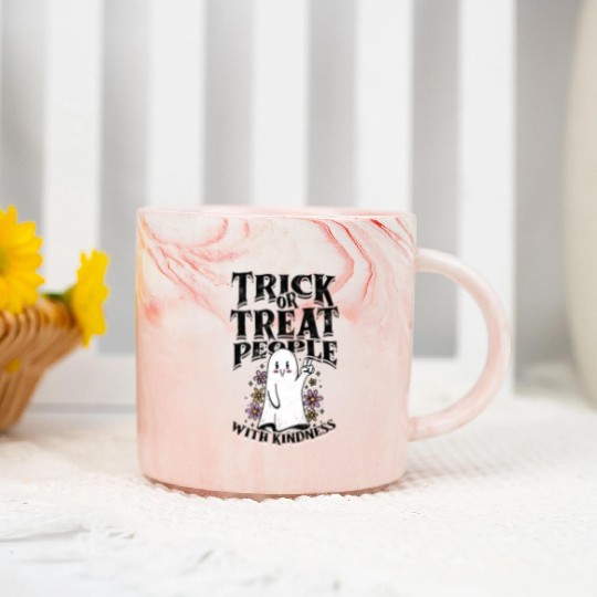 Trick or treat people with kindness - trick or Marble Mugs