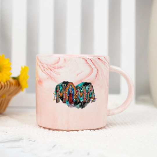 Mama Virgin Mary Marble Mugs