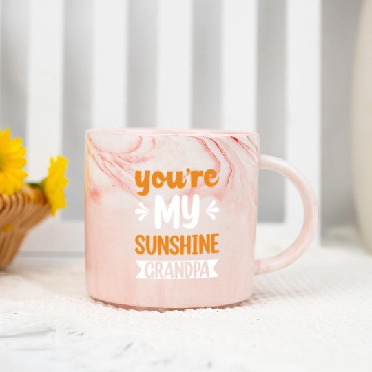 You Are My Sunshine Grandfather Marble Mugs