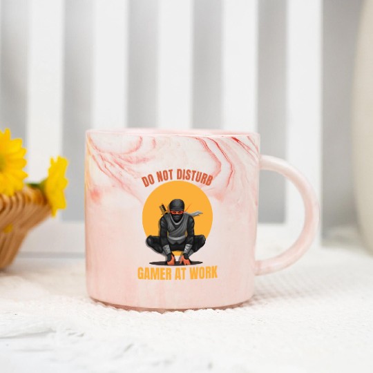 Do Not Disturb Gamer At Work-Gaming Lover Marble Mugs