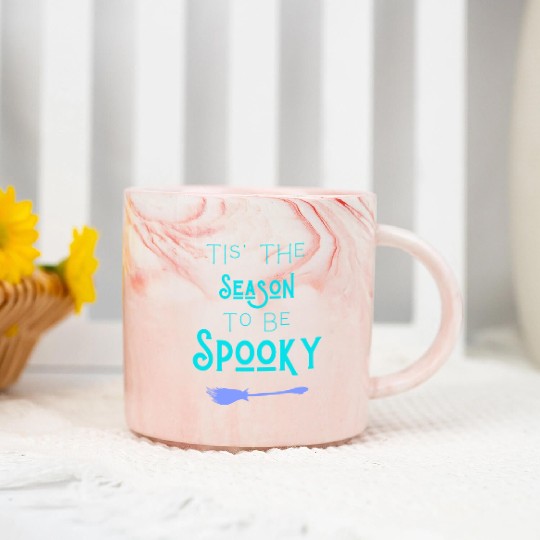 Tis the season to be spooky Marble Mugs
