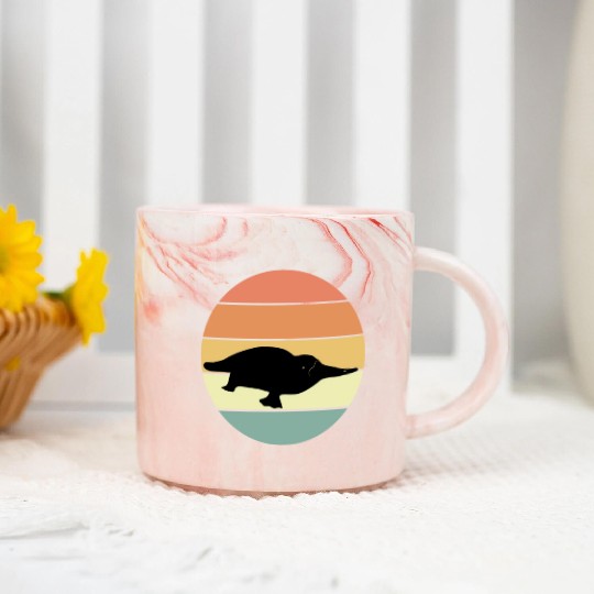 Retro Platypus Marble Mugs