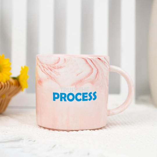 trust the process quote Marble Mugs