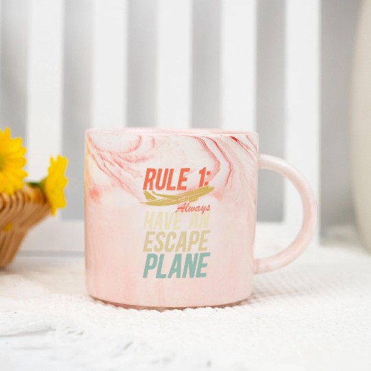 Airline Pilot Aviation Pun For a Corporate Pilot Marble Mugs