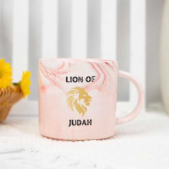 Lion of Judah Marble Mugs
