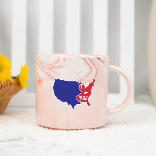 New Jersey US Design for patriotic New Jerseyans Marble Mugs