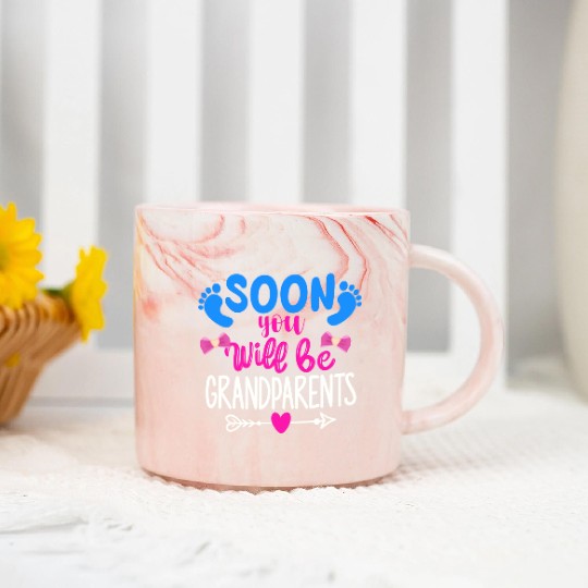 We Will Become Grandparents, Be Grandparents Marble Mugs