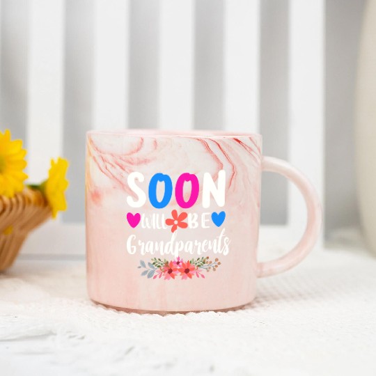We Will Soon Become Grandparents, Be Grandparents Marble Mugs