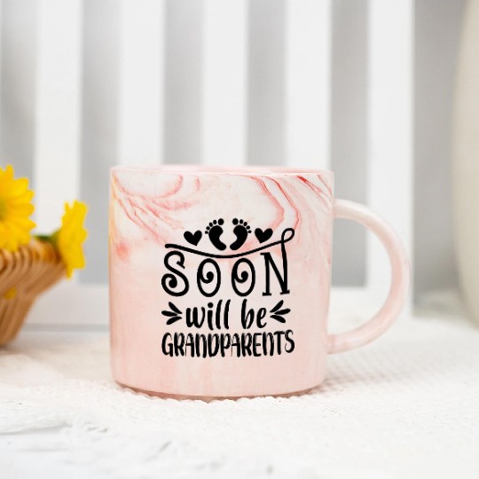 We Will Soon Become Grandparents, Be Grandparents Marble Mugs