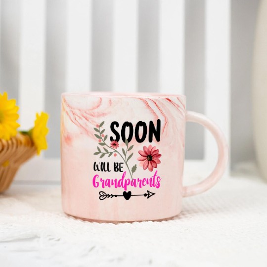We Will Soon Become Grandparents, Be Grandparents Marble Mugs