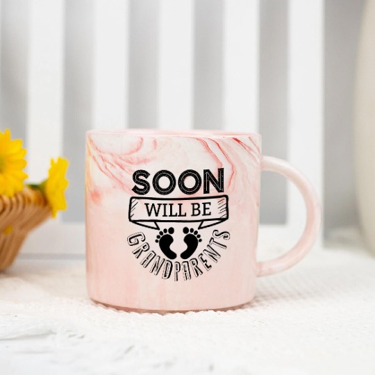 We Will Soon Become Grandparents, Be Grandparents Marble Mugs