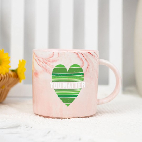 You Matter Motivational Sayings Design Marble Mugs