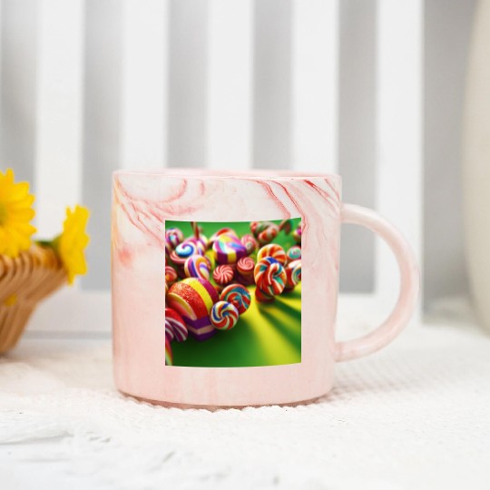 A glimpse into candy land version 2 Marble Mugs