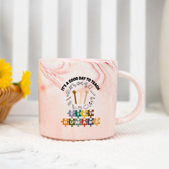 Kindergarten Teacher Marble Mugs, Preschool Teacher Marble Mugs