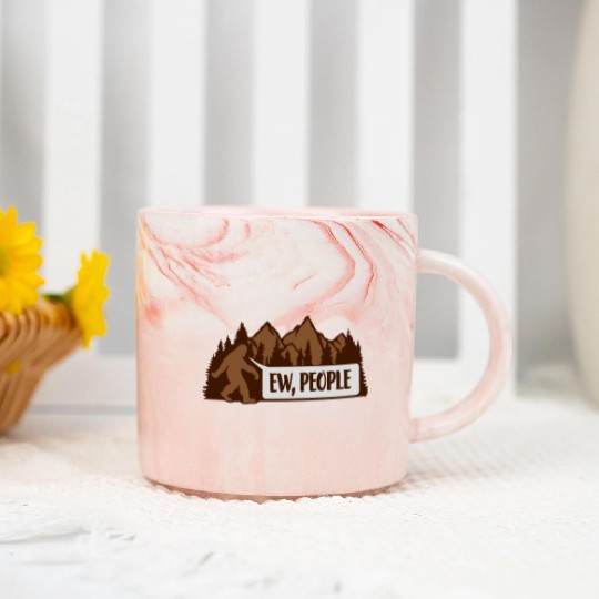 Bigfoot ew people quote Marble Mugs