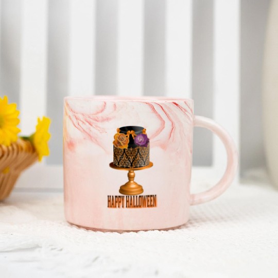 Happy Halloween Marble Mugs