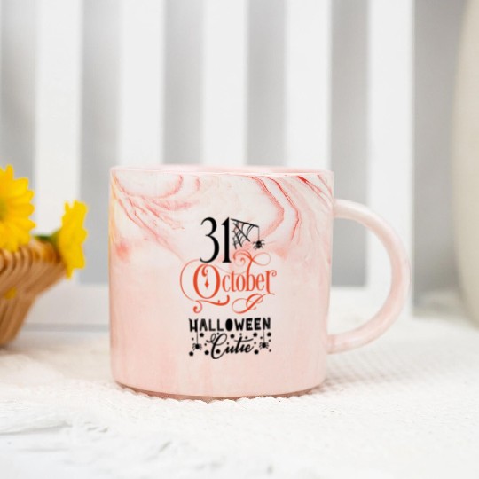 Happy Halloween Marble Mugs