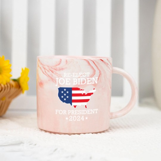 Re-Elect Joe Biden For President 2024 Marble Mugs