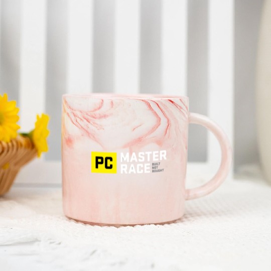 Pc Master Race Built Not Bought Glorious Marble Mugs