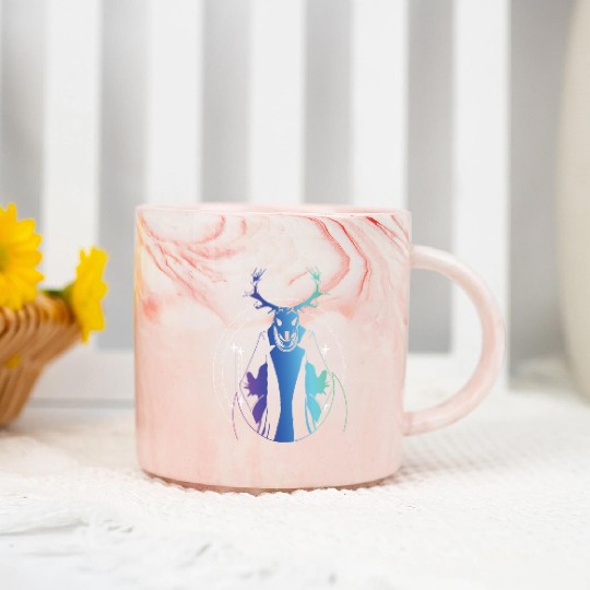 Wendigo Folk Creature Forest Devil Cryptid Marble Mugs