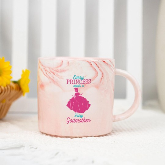 Every princess needs a fairy godmother - fairytale Marble Mugs