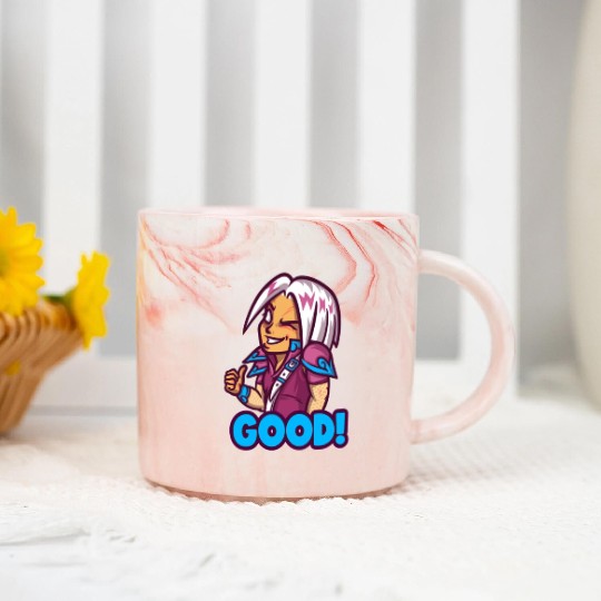 emote maker featuring lost ark inspired characters Marble Mugs