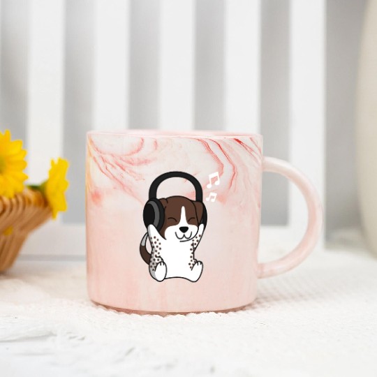 Music Lover German Shorthaired Pointer Marble Mugs