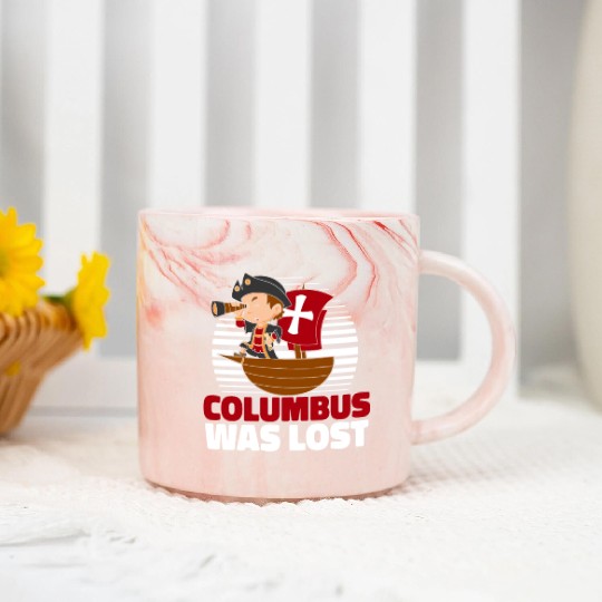 Columbus Day 1492 Marble Mugs