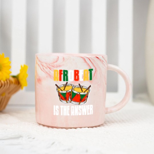 Afrobeat is the Answer African Music Afrobeats Marble Mugs