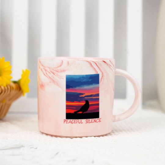 Peaceful Silence Marble Mugs